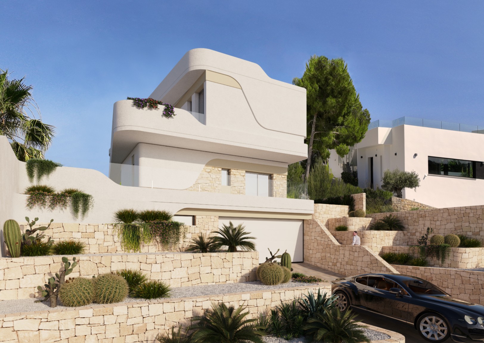 Moderne Villa: Elegantie en luxe project in Moraira